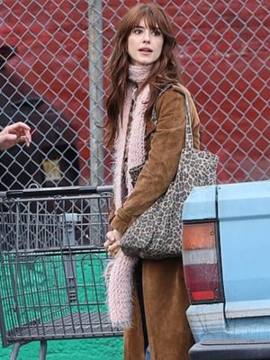 Here Comes The Flood 2026 Daisy Edgar Jones Suede Coat