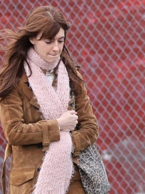 Here Comes The Flood 2026 Daisy Edgar Jones Suede Coat