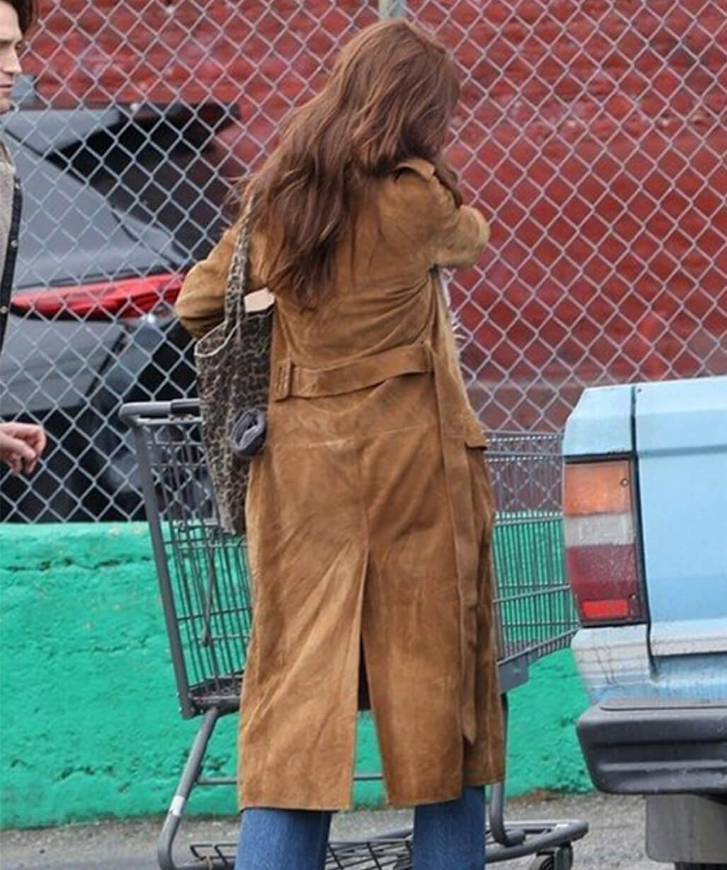 Here Comes The Flood 2026 Daisy Edgar Jones Suede Coat