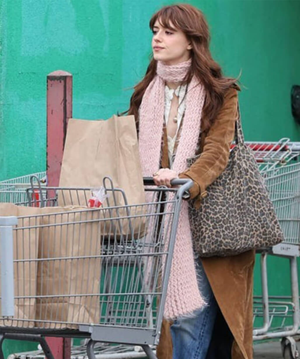 Here Comes The Flood 2026 Daisy Edgar Jones Suede Coat