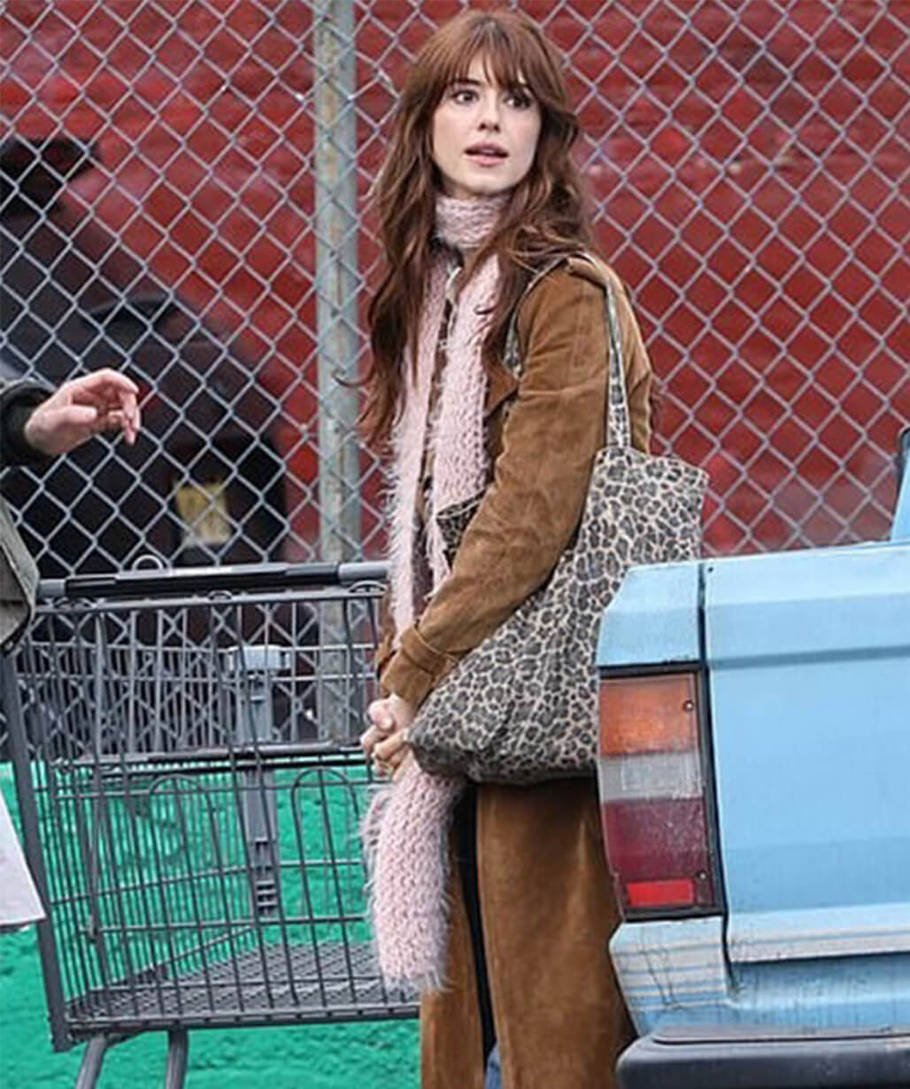 Here Comes The Flood 2026 Daisy Edgar Jones Suede Coat