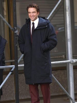 Here Comes the Flood 2026 Robert Pattinson Black Coat