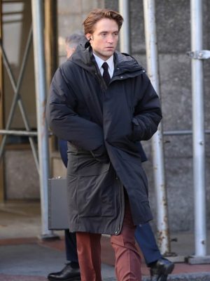 Here Comes the Flood 2026 Robert Pattinson Black Coat