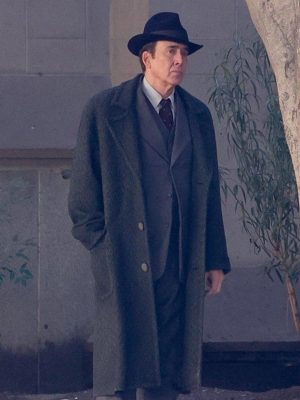 Nicolas Cage Spider Noir 2026 Black Wool Coat