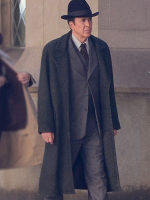 Nicolas Cage Spider Noir 2026 Black Wool Coat