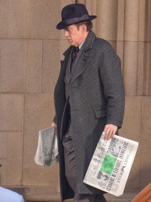 Nicolas Cage Spider Noir 2026 Black Wool Coat