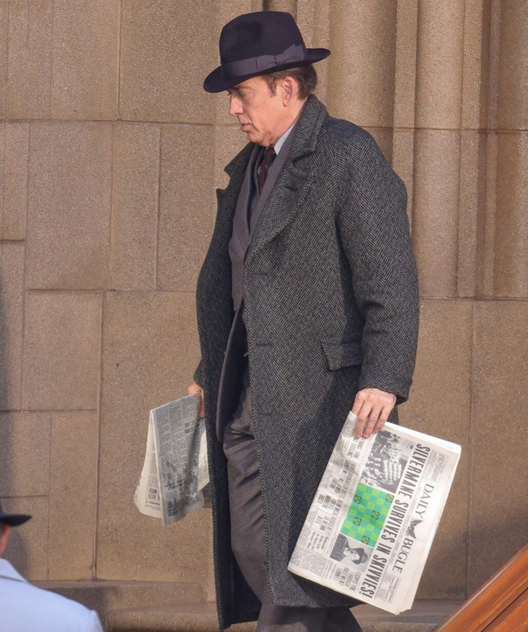 Nicolas Cage Spider Noir 2026 Black Wool Coat