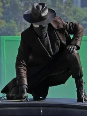Nicolas Cage Spider Noir S01 Brown Leather Coat