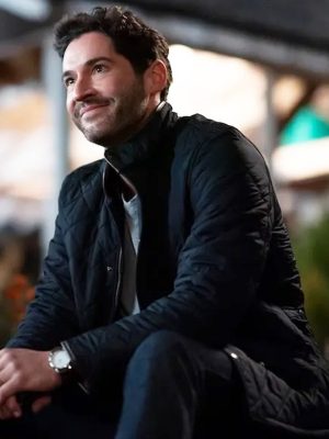 Tom Ellis Tell Me Lies S02 Black Quilted Jacket