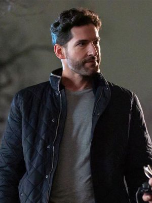 Tom Ellis Tell Me Lies S02 Black Quilted Jacket