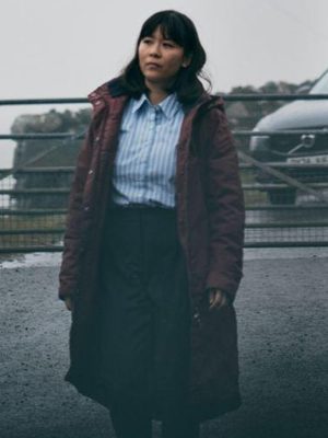 Under Salt Marsh 2026 Jess Deng Maroon Coat