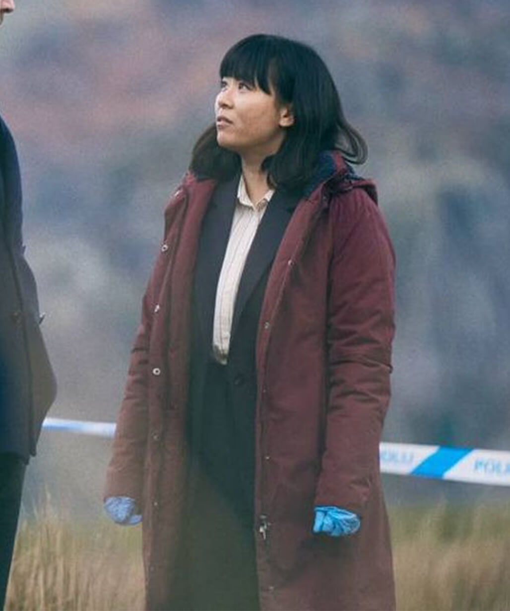 Under Salt Marsh 2026 Jess Deng Maroon Coat