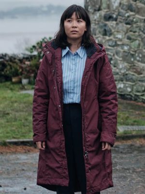 Under Salt Marsh 2026 Jess Deng Maroon Coat