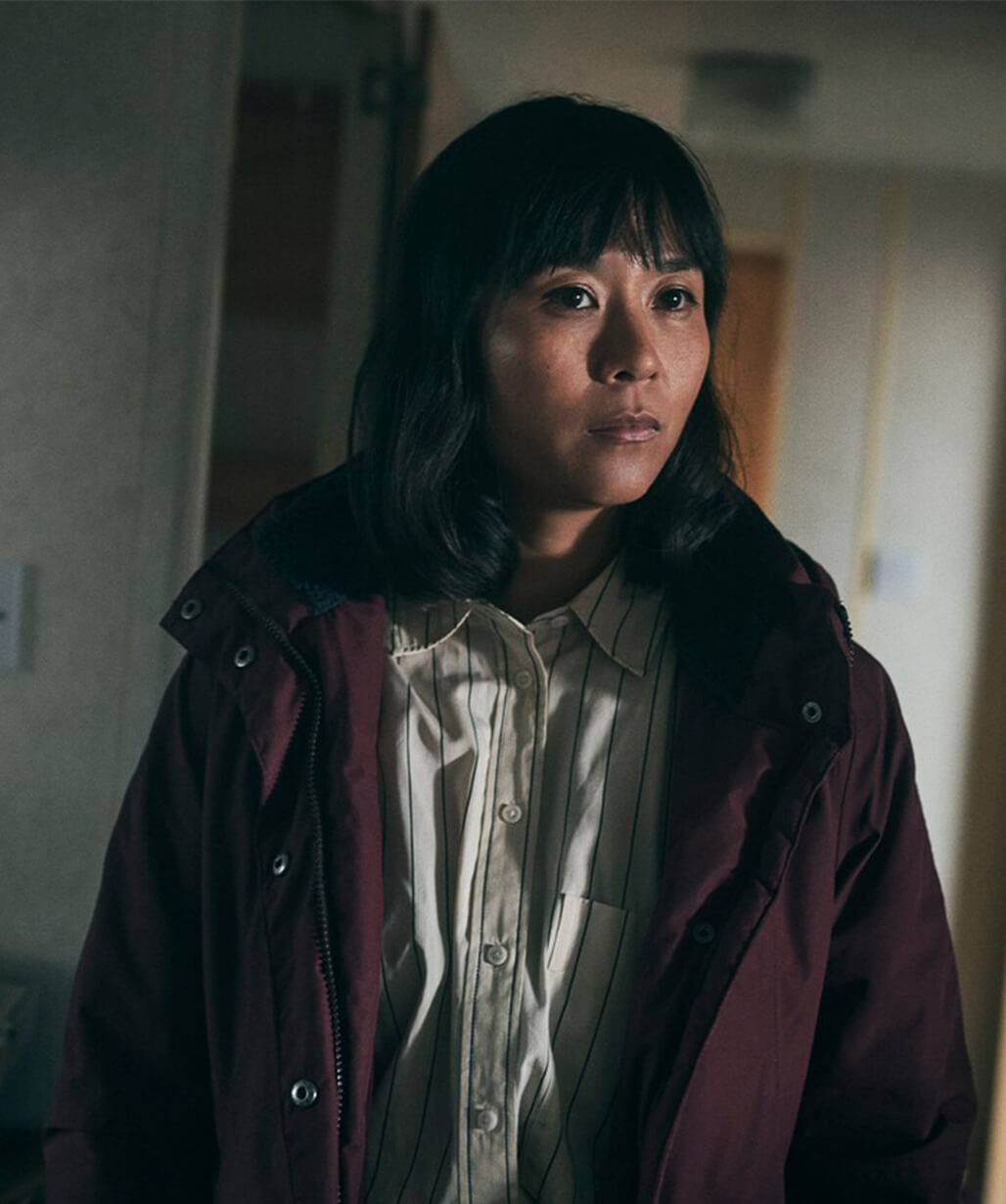 Under Salt Marsh 2026 Jess Deng Maroon Coat