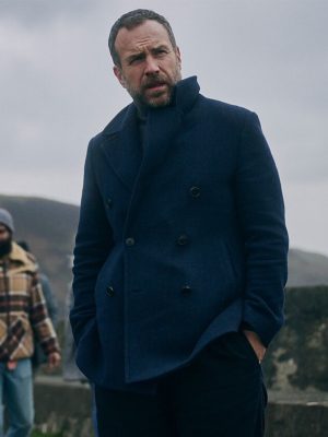 Under Salt Marsh 2026 Rafe Spall Blue Wool Coat