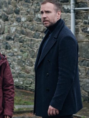 Under Salt Marsh 2026 Rafe Spall Blue Wool Coat