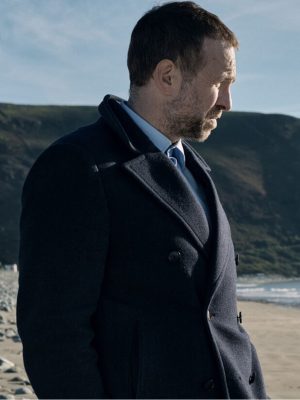 Under Salt Marsh 2026 Rafe Spall Blue Wool Coat