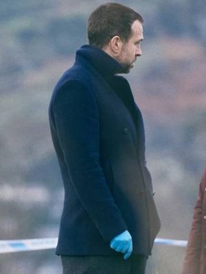 Under Salt Marsh 2026 Rafe Spall Blue Wool Coat