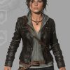 Alicia Vikander Tomb Raider Black Leather Jacket