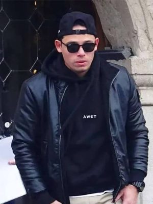 Anthony Ramos The Beauty 2026 Black Leather Jacket