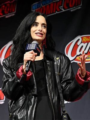 Daredevil Born Again S02 Krysten Ritter Black Leather Jacket