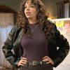Elaine Denton Best Medicine 2026 Black Leather Jacket