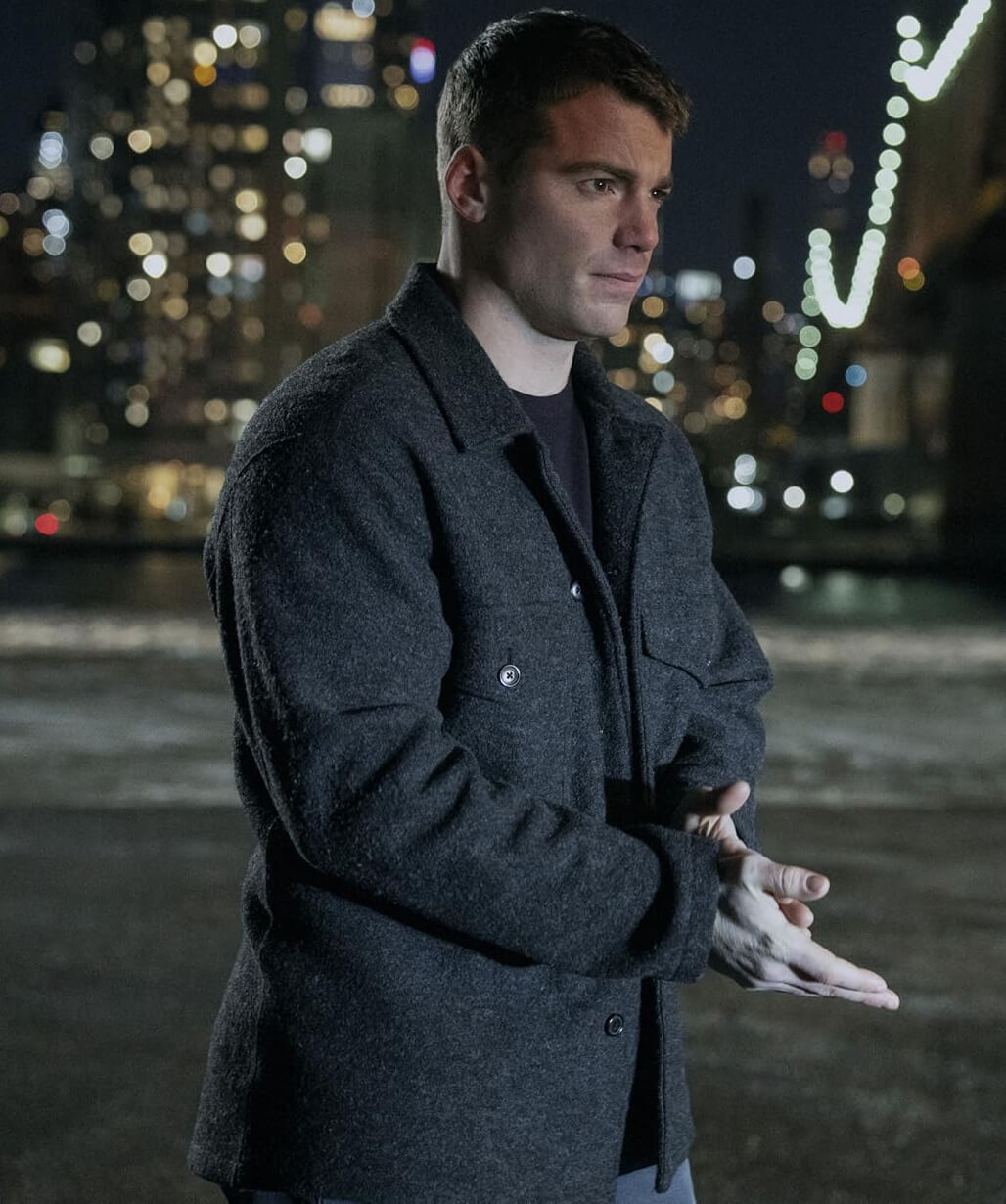 Gabriel Basso The Night Agent S03 Grey Wool Jacket