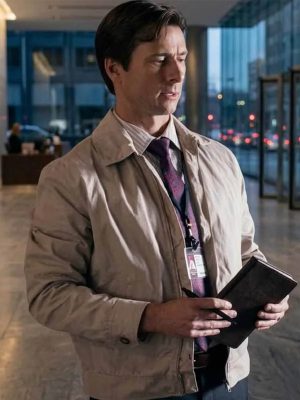 How to Make a Killing 2026 Glen Powell Grey Cotton Jacket