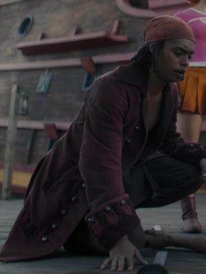Jacob Gibson One Piece S01 Maroon Pirate Coat