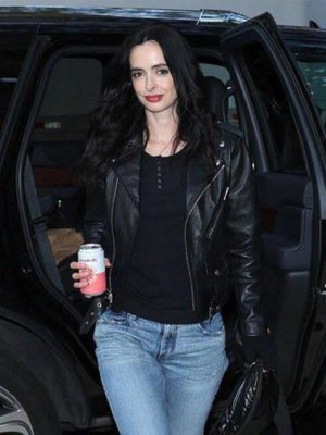 Jessica Jones Daredevil Born Again S02 Black Leather Jacket