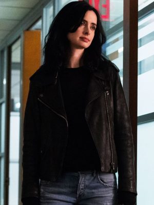 Jessica Jones Daredevil Born Again S02 Black Leather Jacket