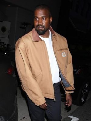 Kanye West Brown Cotton Jacket