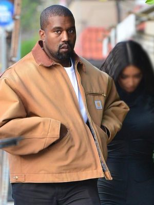 Kanye West Brown Cotton Jacket