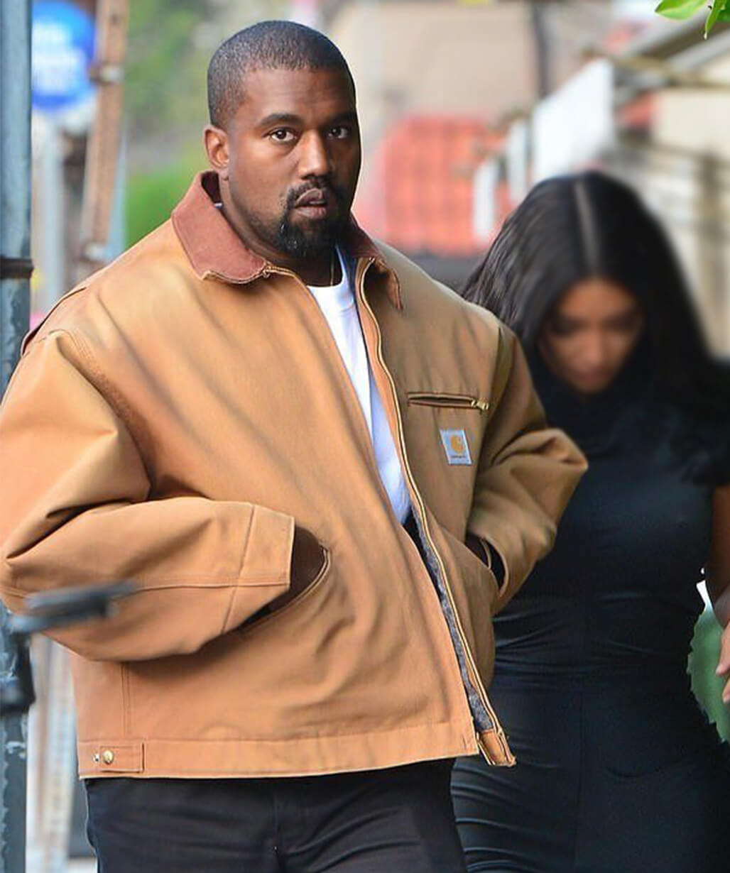 Kanye West Brown Cotton Jacket