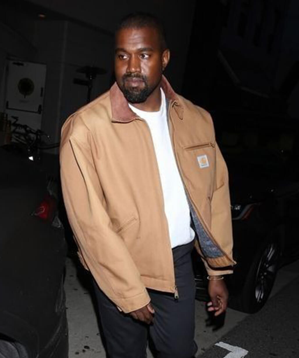 Kanye West Brown Cotton Jacket