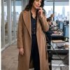 Necar Zadegan CIA 2026 Brown Wool Coat