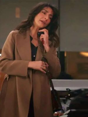 Necar Zadegan CIA 2026 Brown Wool Coat