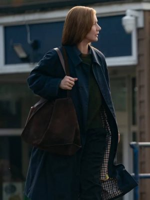 Project Hail Mary 2026 Eva Stratt Black Cotton Coat