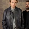 Robert Pattinson Classic Black Leather Jacket