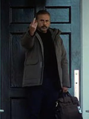 Rooster S01 Steve Carell Grey Cotton Jacket