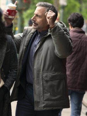 Rooster S01 Steve Carell Grey Cotton Jacket