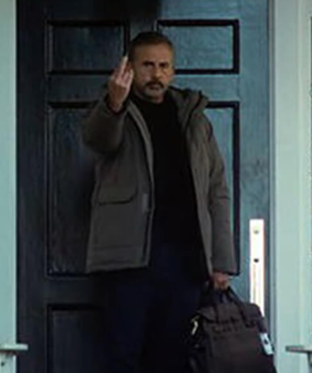 Rooster S01 Steve Carell Grey Cotton Jacket