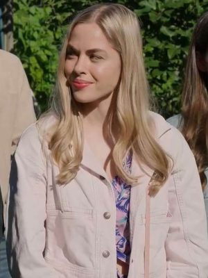 Sarah Dugdale Virgin River S05 Pink Cotton Jacket