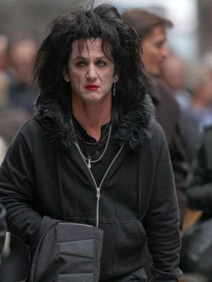 Sean Penn This Must Be the Place Cheyenne Black Hooded Jacket