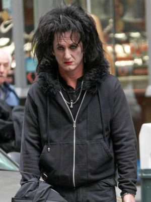 Sean Penn This Must Be the Place Cheyenne Black Hooded Jacket