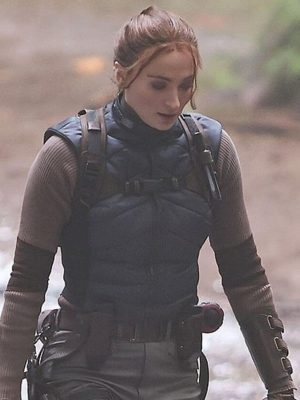 Sophie Turner Tomb Raider Black Vest