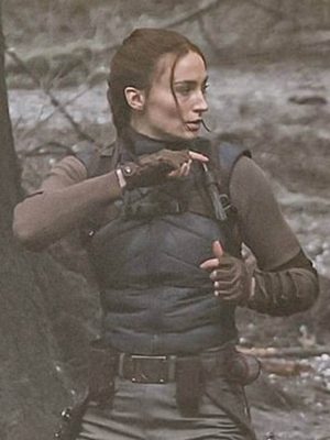 Sophie Turner Tomb Raider Black Vest