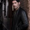 Tom Ellis CIA 2026 Hart Hoxton Black Leather Jacket