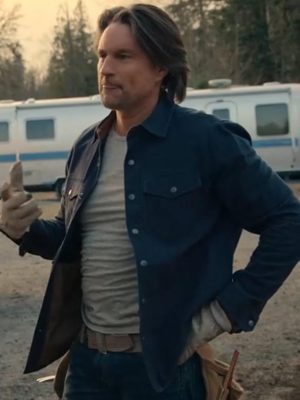 Virgin River S04 Martin Henderson Blue Cotton Jacket