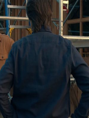 Virgin River S04 Martin Henderson Blue Cotton Jacket